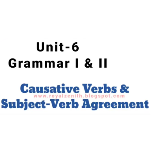 class 8 english unit 6 causative verb